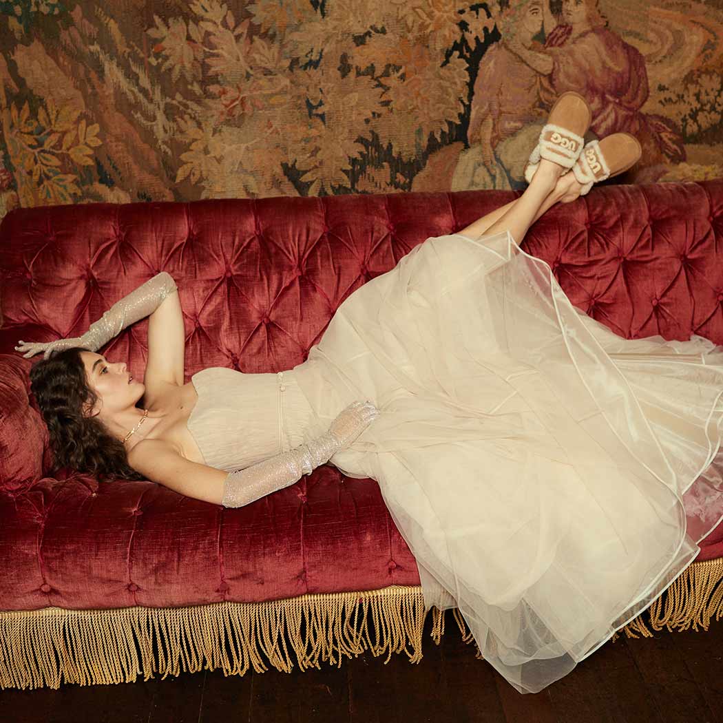 OZWEAR UGG Violet Shearling Slipper OB 938