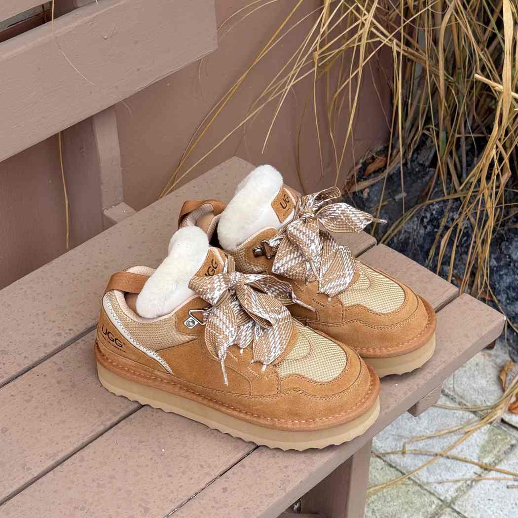 Side display of Parkyr kids lace-up sneaker boots AS 3083K in Chestnut