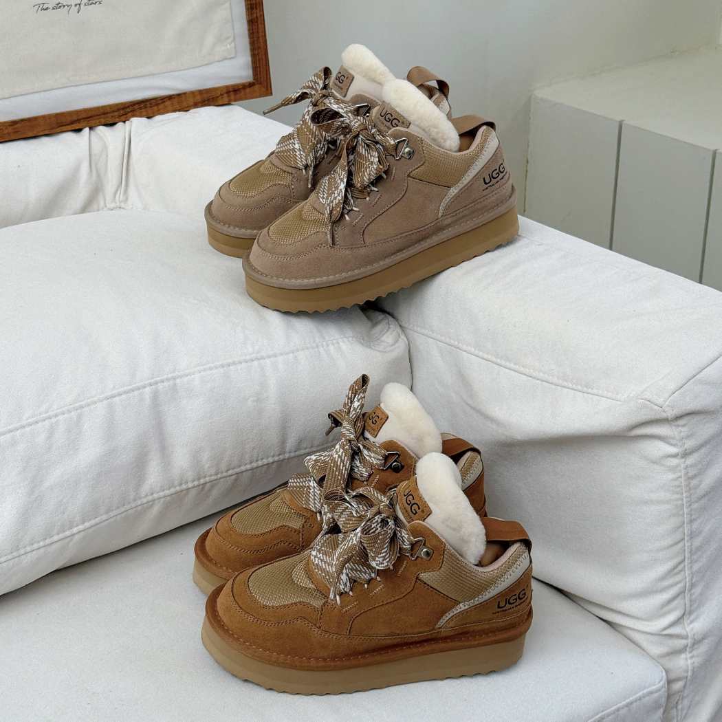 Lifestyle display of Parkyr kids lace-up platform sneaker boots AS 3083K in Sand
