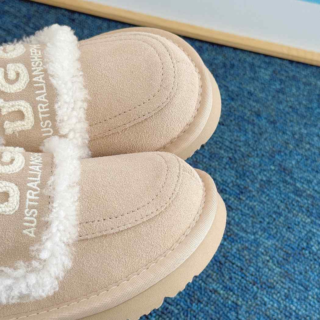 Rilee kids sheepskin wool slingback slippers AS 2121K in Sand