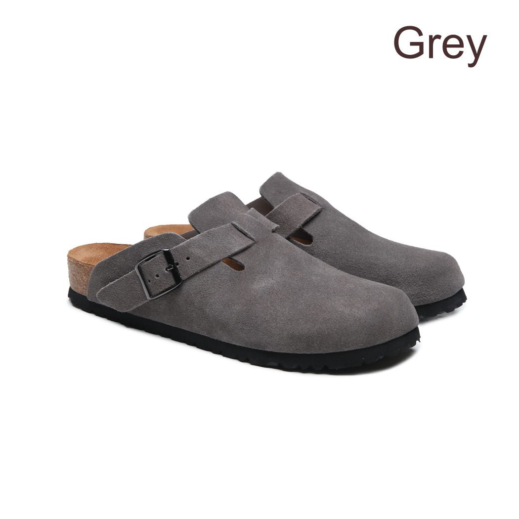 Sandra soft footbed mule slippers DK 1643 in Grey