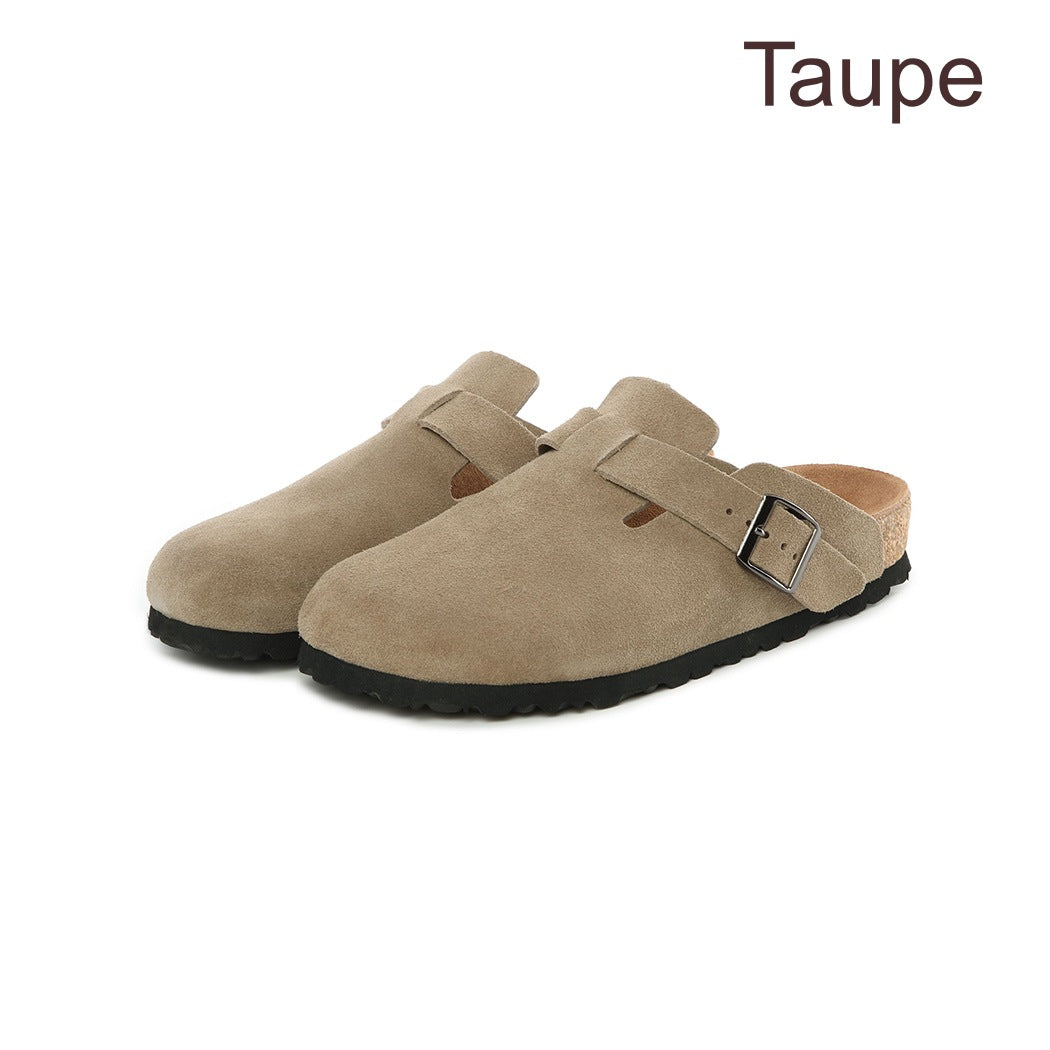 Sandra soft footbed mule slippers DK 1643 in Taupe