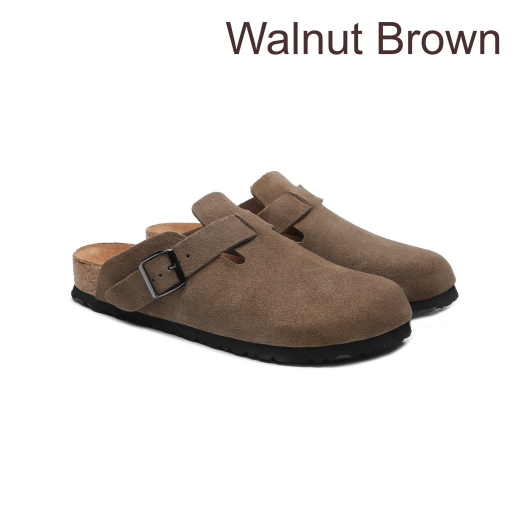 Sandra soft footbed mule slippers DK 1643 in Walnut Brown