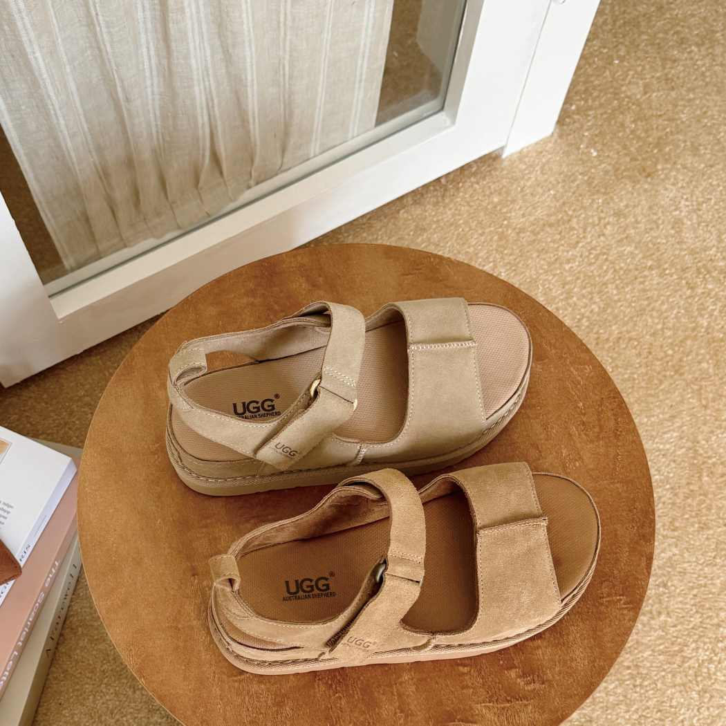 Terral platform sandals AS 7036 available in Chestnut and Sand