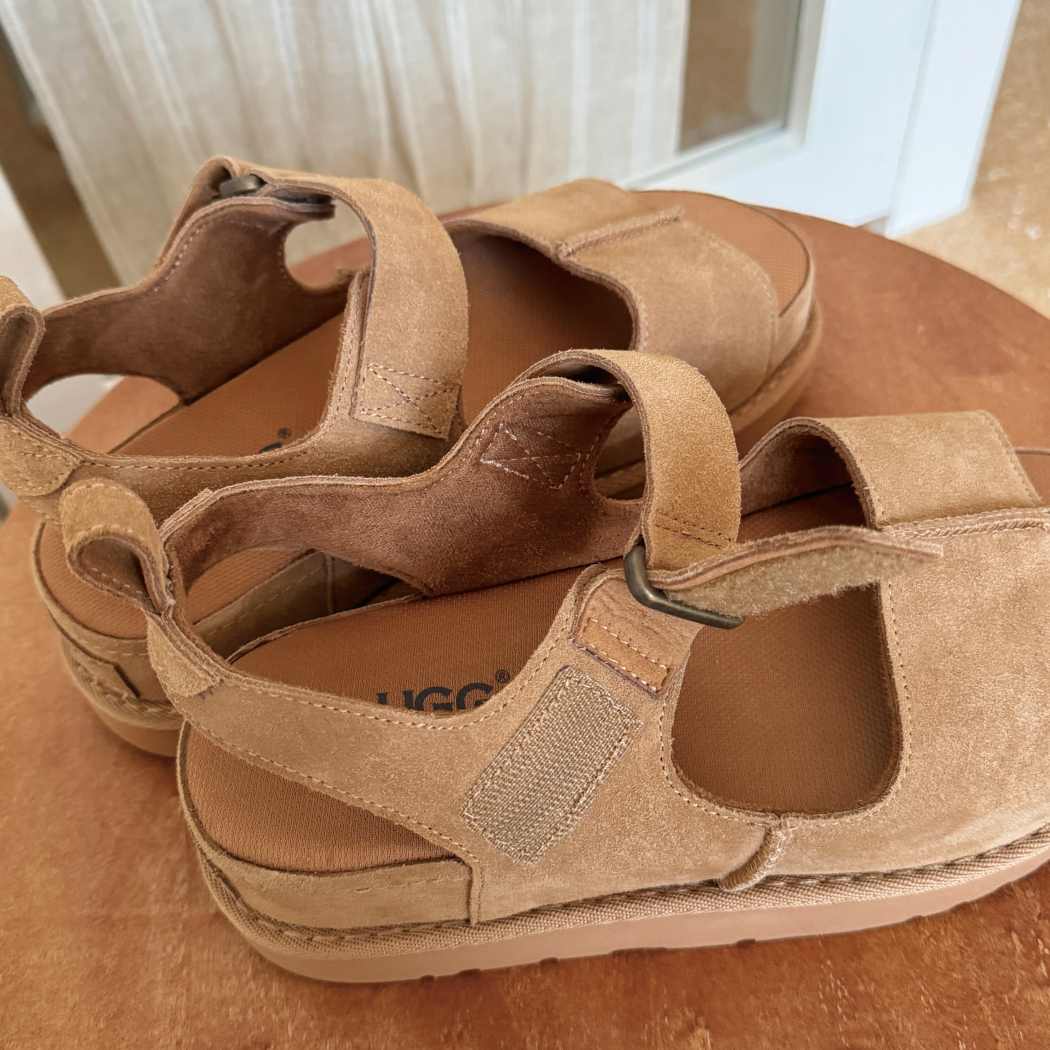 Side profile of Terral platform sandals AS 7036
