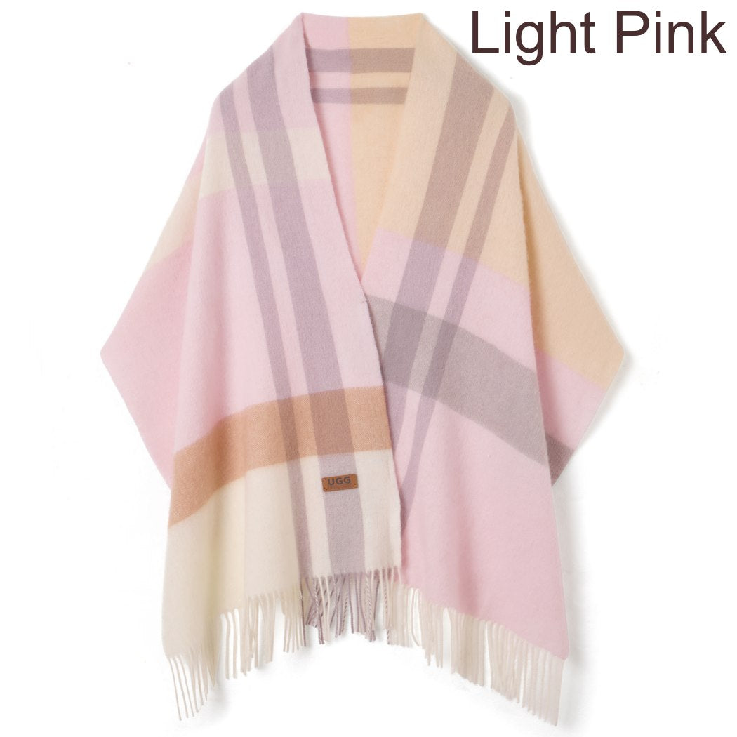 Urban UGG Wynel 100% wool check scarf UR8011 presented in a gift box